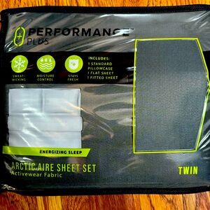 Performance Plus Arctic Aire sheet set- twin size, gray